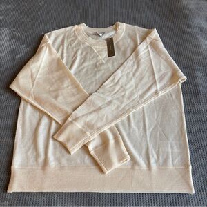 J Crew Oversized crewneck sweatshirt in merino wool Small